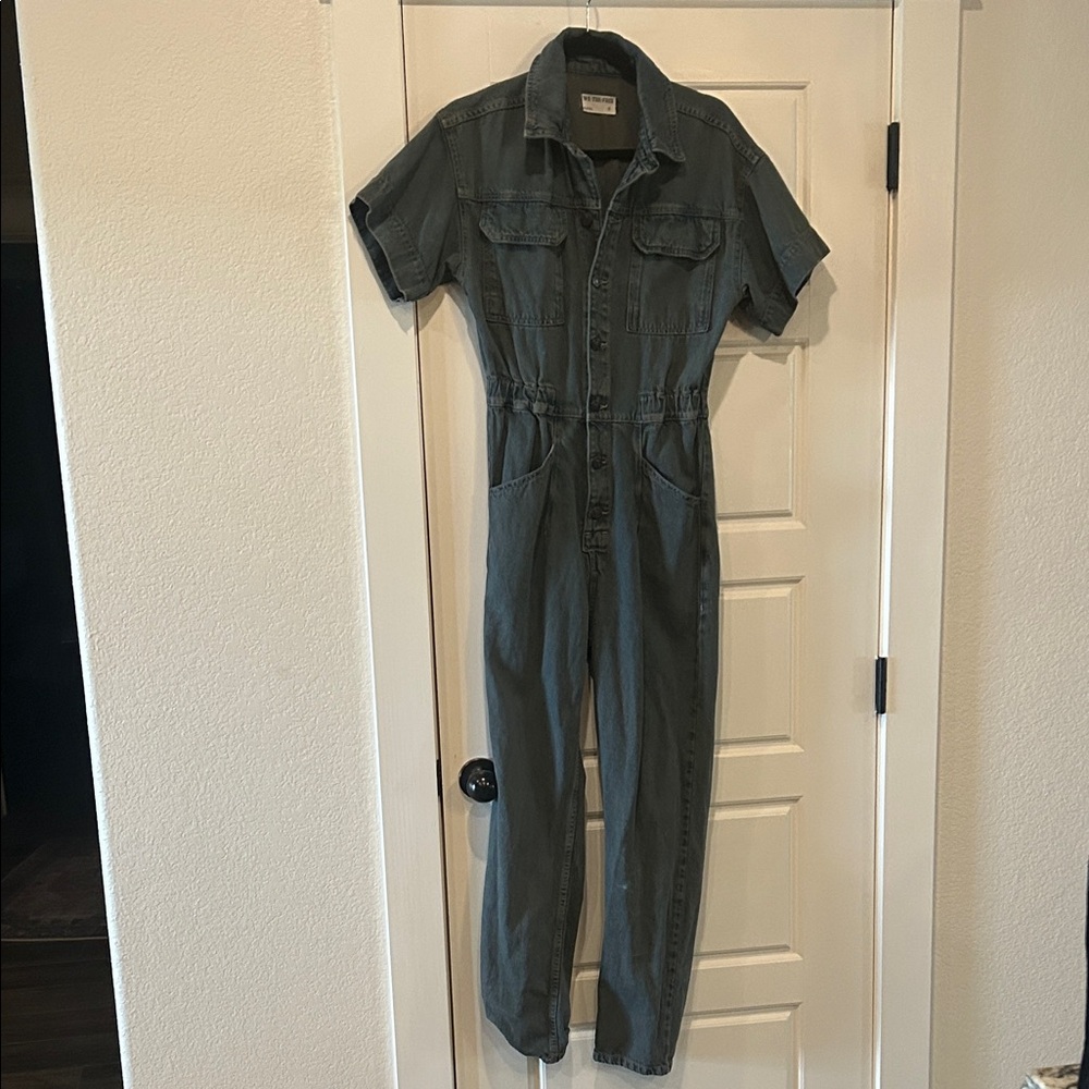 Free People Gray Jumpsuit